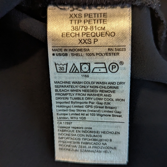 Banana Republic navy blue blouse XXSP - Picture 6 of 6